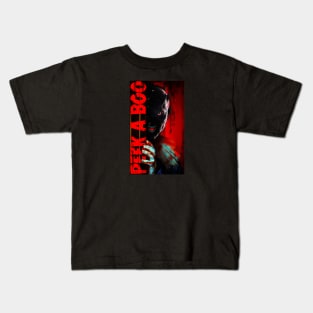 Peek A Boo Horror Spooky Kids T-Shirt